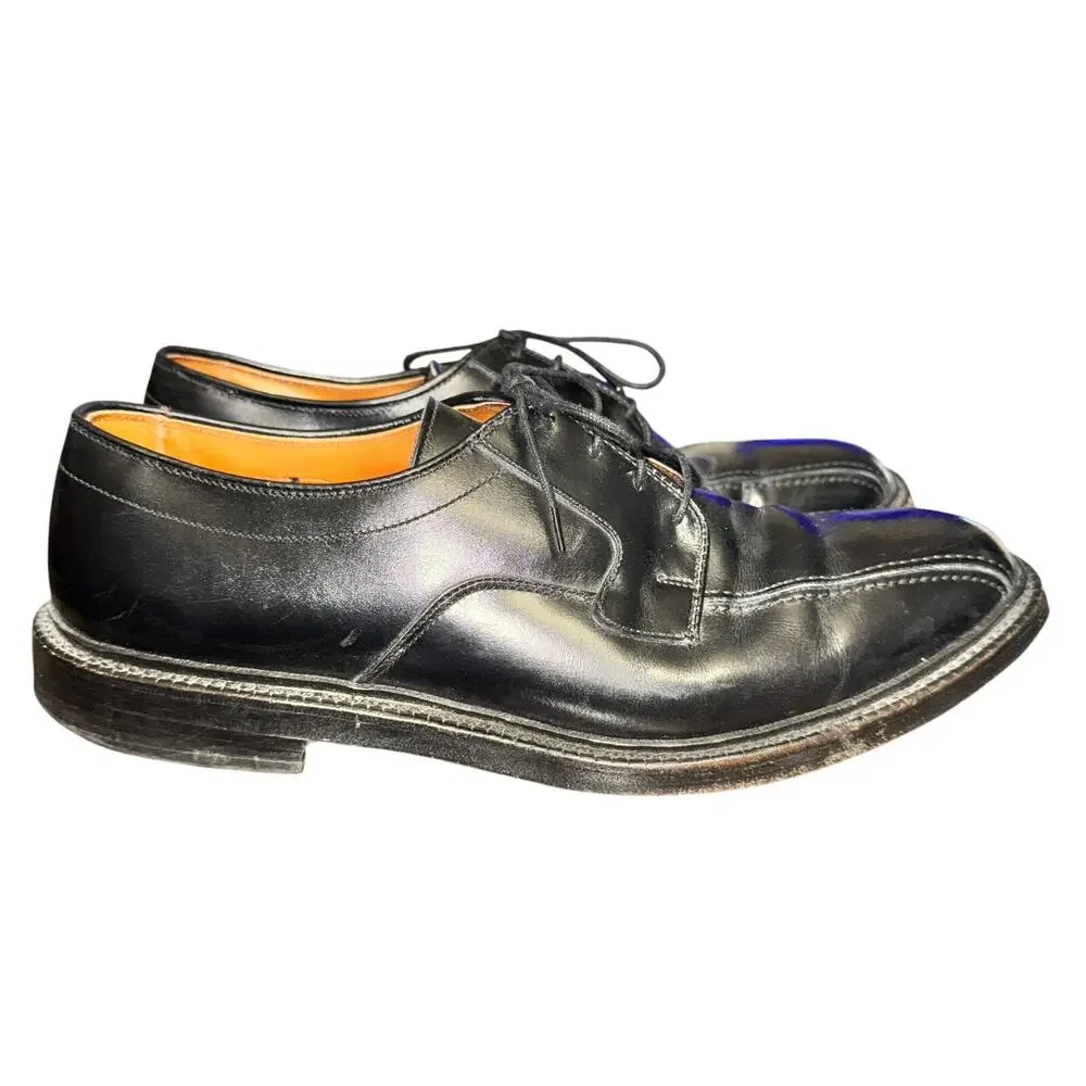 Allen Edmonds Hillcrest Oxfords Men's Size 10 C Black Leather Bicycle Toe Shoes
